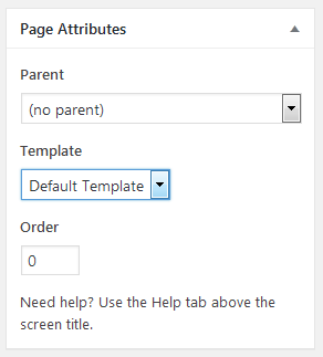 Page Attributes